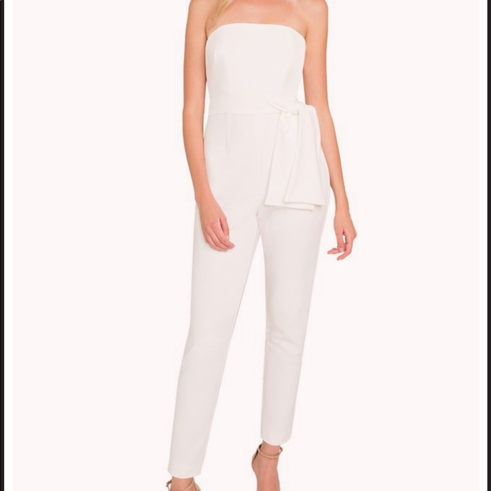 Black Halo Strapless Jumpsuit